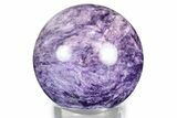 Polished Purple Charoite Sphere - Siberia #337978-1